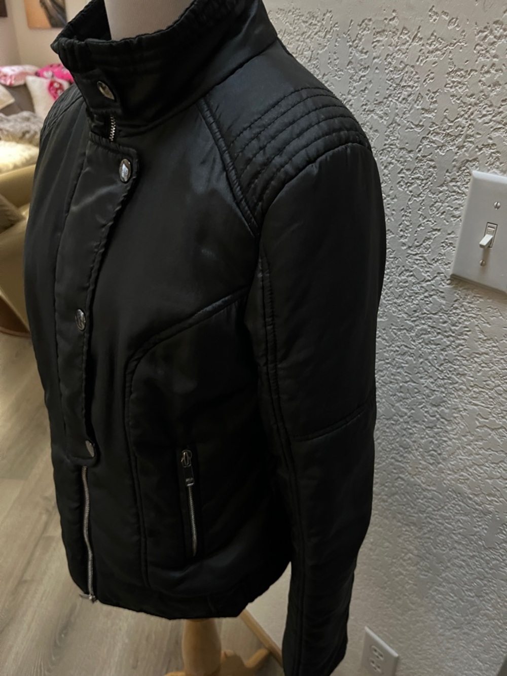 Zella Zip Up Biker insulated Jacket - Picture 2 of 10